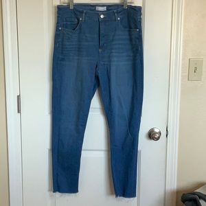 Loft Skinny Jean Frayed Hem